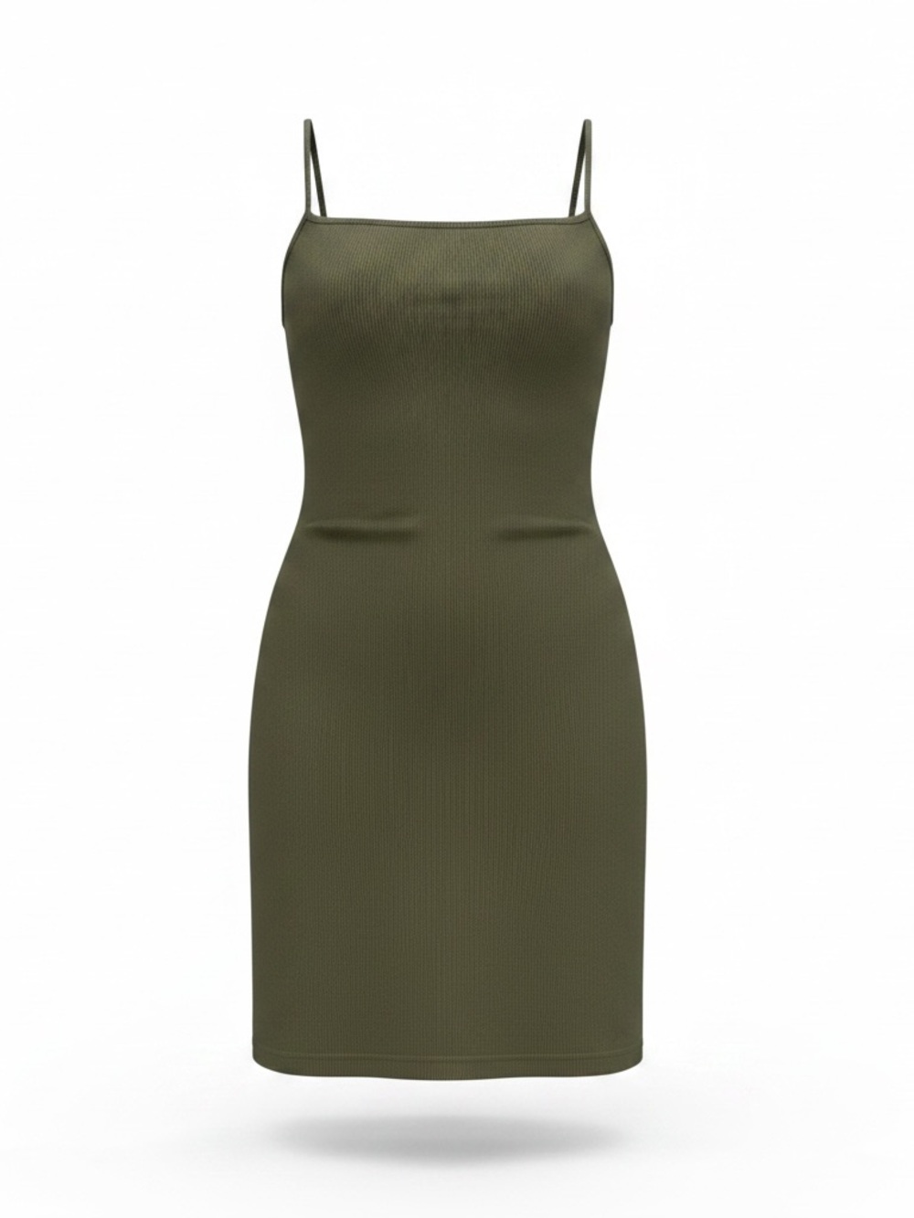Aeropostale Ribbed Tank Dress in Charcoal